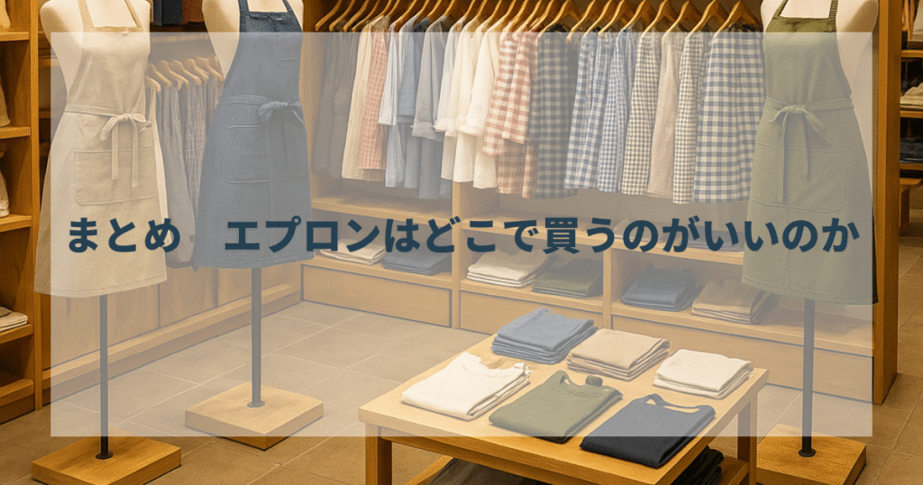 まとめ　エプロンはどこで買うのがいいのか