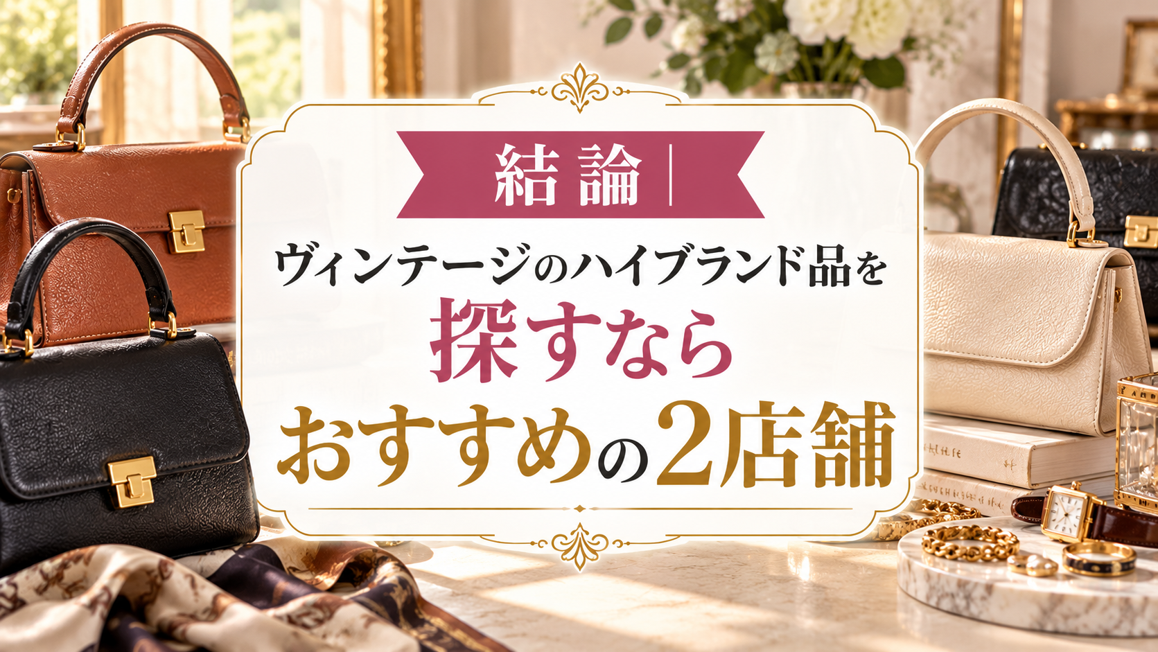 結論｜ヴィンテージのハイブランド品を探すならおすすめの2店舗